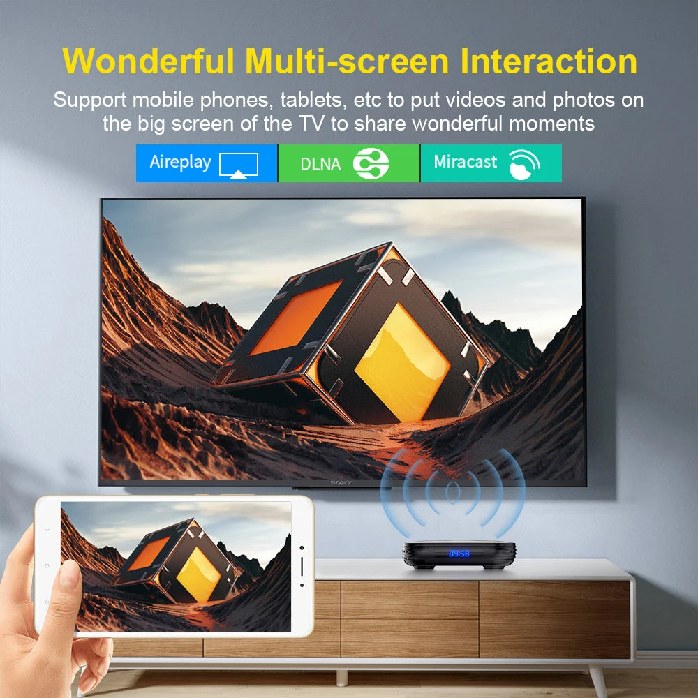 PROmovieZONE Android 12 TV Box | Dual WiFi | 8K Ultra HD Media Player